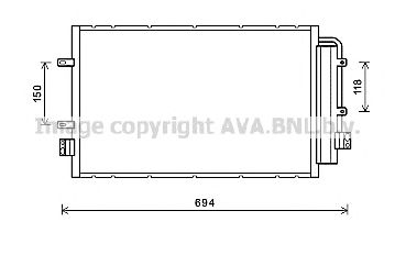 AVA QUALITY COOLING iv5127d -  Конденсатор, кондиционер